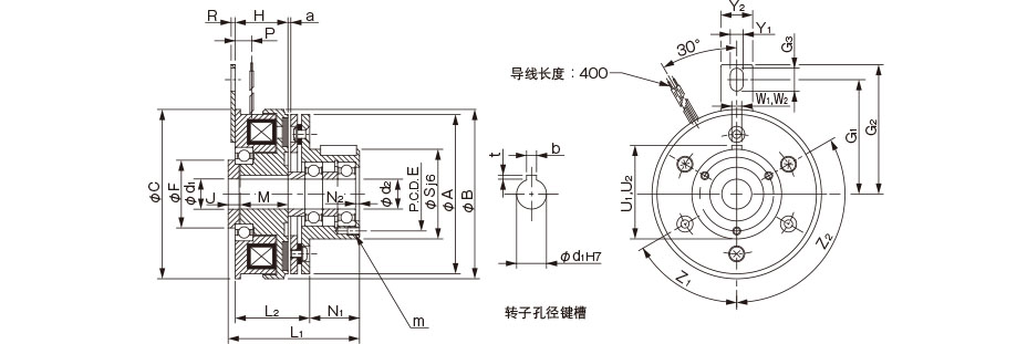 （用于通轴）