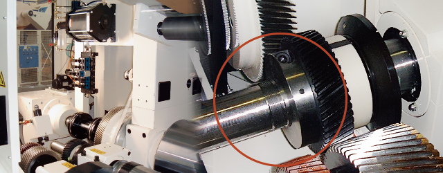 摩擦式締結具ETP-Tモデル 採用事例：印刷機械での炭素繊維製の特殊ギヤをETP-Tモデルで締結