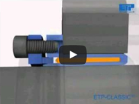 Frictional coupling with a pressure medium／Friction shaft lock : ETP-A