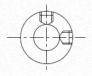 Fastening with a set screw: