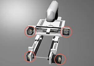 Spring-actuated brake BXW models are used as controlling for stepper motor and shaft end.