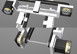 Spring-actuated brake BXW models are used as controlling for stepper motor and shaft end.