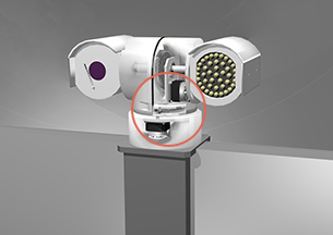 Spring-actuated brake BXW models are used as retaining brakes for X and Y axis.