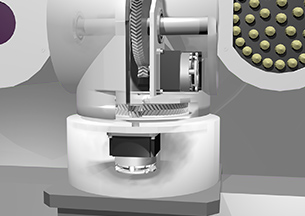 Spring-actuated brake BXW models are used as retaining brakes for X and Y axis.