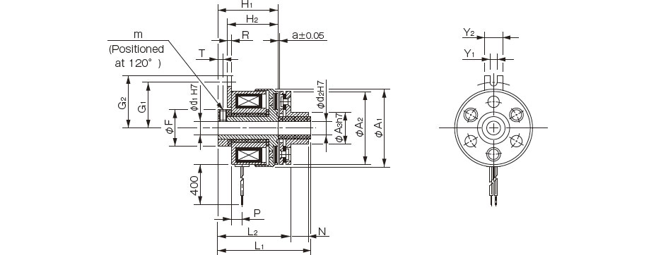 102-□-35 (Through-shaft-use)