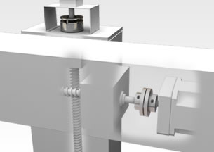 医療機器における属板ばねカップリングと無励磁作動形ブレーキ使用装置拡大イメージ