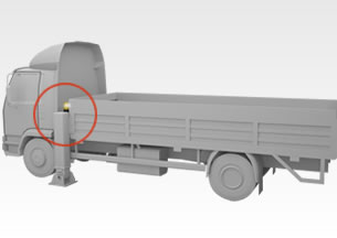 特殊車輛における励磁作動形ブレーキ使用装置全体イメージ