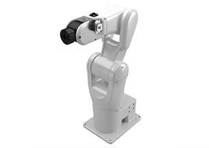 垂直多関節ロボットにおける超薄型無励磁作動形ブレーキ使用装置全体イメージ