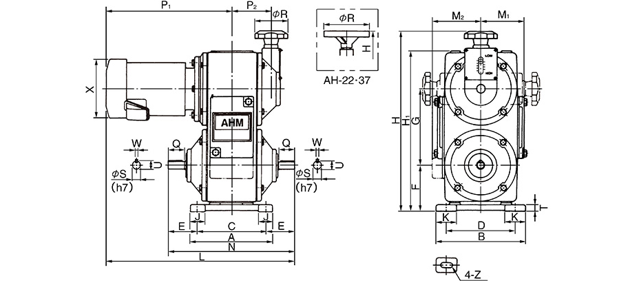 【ローラー】 協和 標準 モータープーリ 0.4kw Φ165 200V級 333-3766 KMP-A043-6C-165-430-5