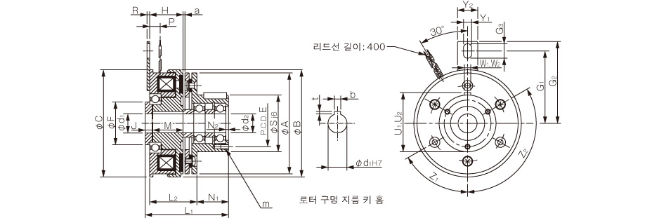 （관통 축용)