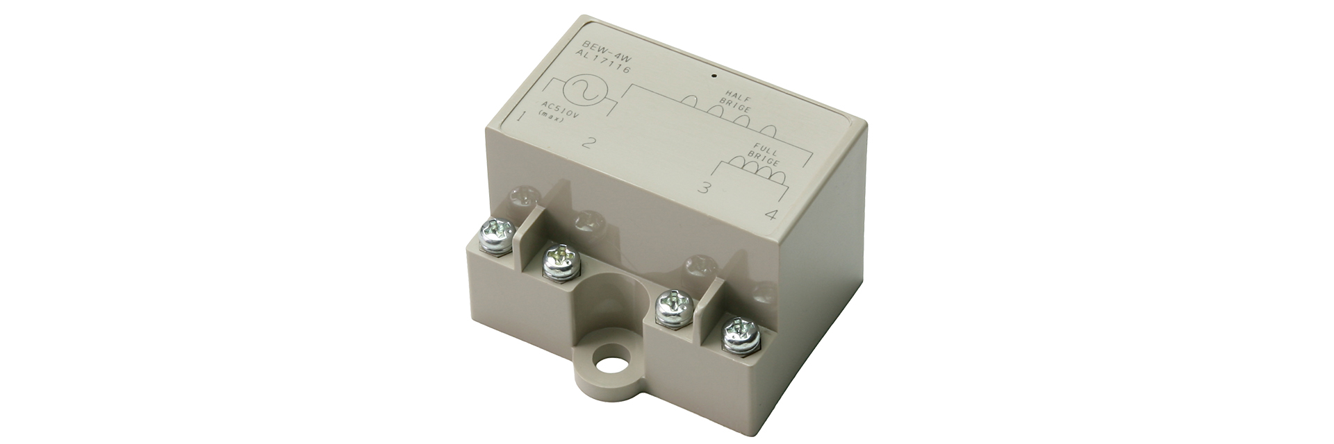 三木プーリのクラッチブレーキ用整流電源 BEW[W]タイプ 製品画像（ワイド対応・電磁ブレーキ制御・整流電源装置）
