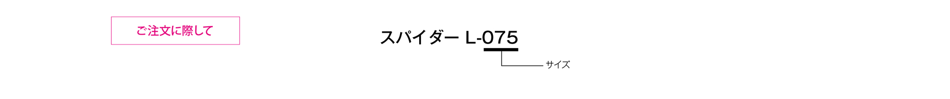 三木プーリのスパフレックス（ジョーカップリング）ALモデル Lタイプ（スパイダー単体）ゴム・樹脂カップリング ご注文時の型式構成説明図