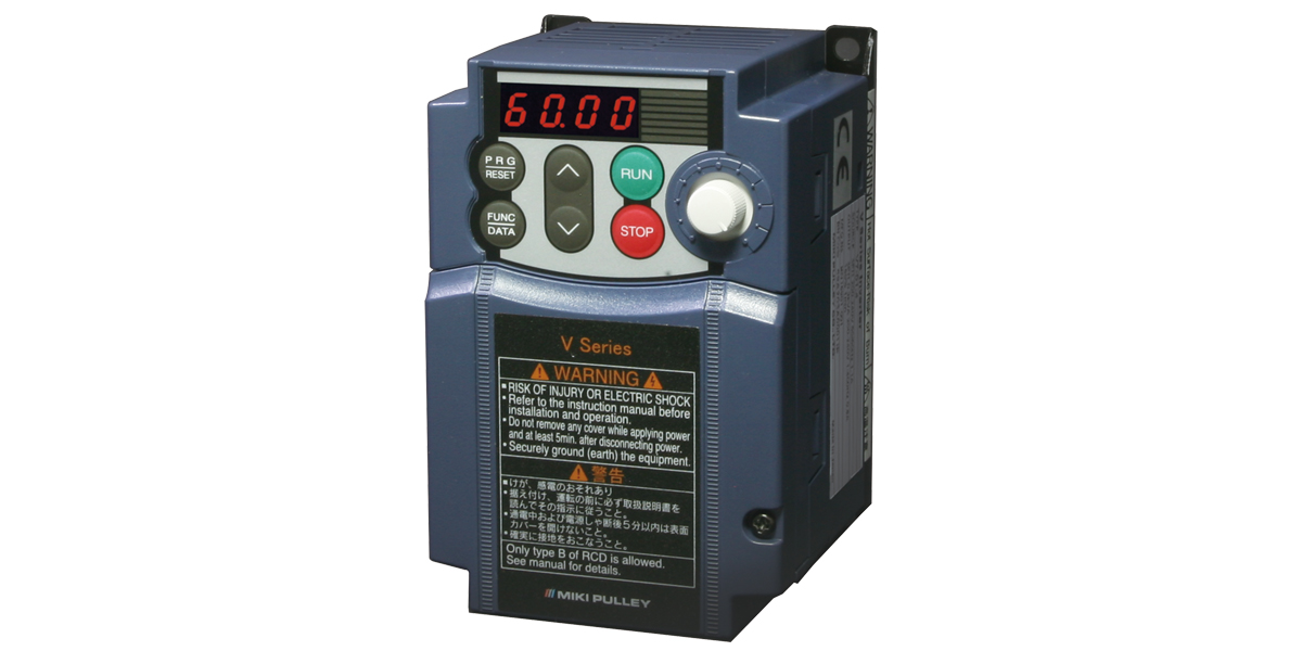 三木プーリのインバータ V7タイプ 製品画像（モータ速度制御・省エネ駆動制御・産業用電源機器）